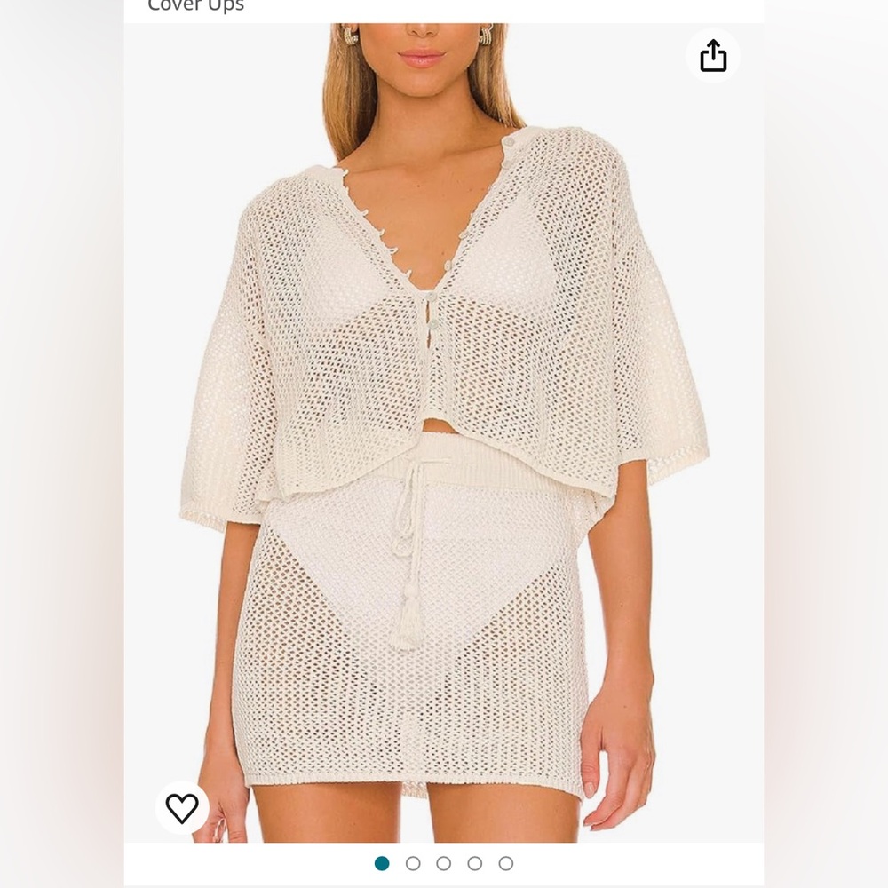 Cream Beach coverup set